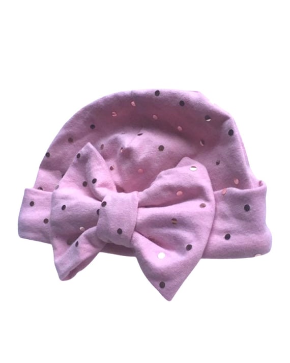 Newborn hospital hat, baby girl hat, newborn baby, newborn girl hat, hospital hat, newborn hat, baby shower gift, baby bow hat,
