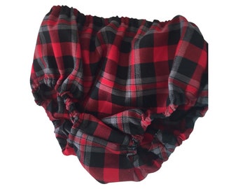 Diaper Cover, Baby Boy Diaper Cover, Newborn Diaper Cover, Toddler Diaper Cover, Buffalo Plaid Diaper Cover, Black and red Diaper Cover