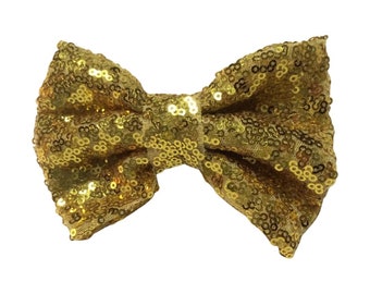 Gold bow headband, bow headband, gold headband, baby gold headband, Christmas headband, Christmas baby headband, sparkling headband, prop