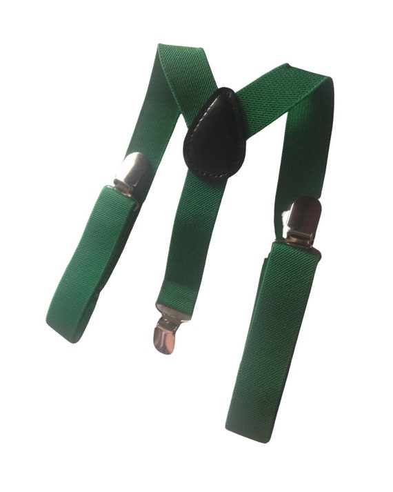 Green suspenders, baby suspenders, christmas suspenders, toddler suspenders, boy suspenders, child suspenders, green baby suspenders, green