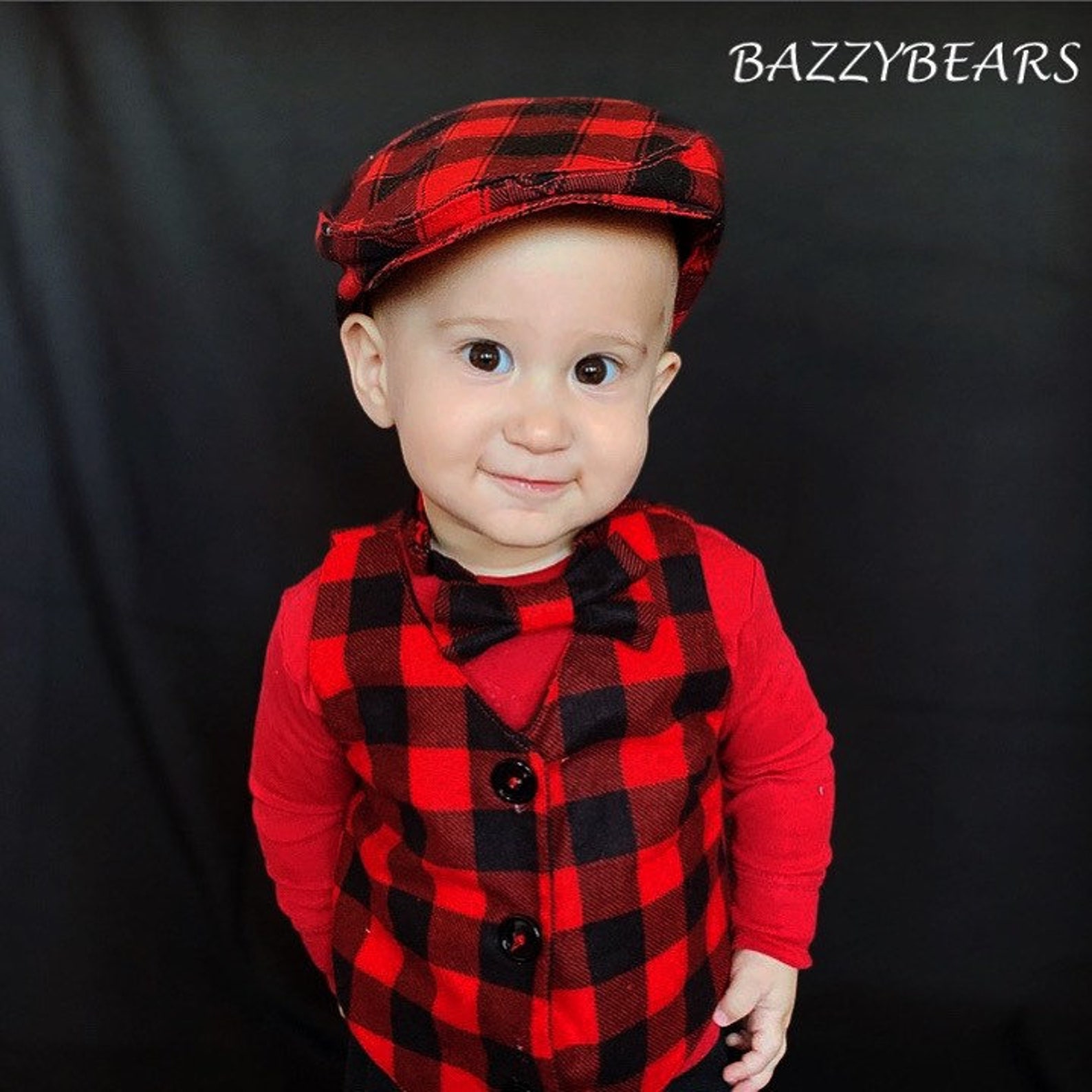Boys Red Vest and Bow Tie Toddler Boy Vest Baby Boy Bow Tie Etsy