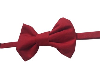 Crimson bow tie, Marsala red bow tie for men, wedding bow tie, groom bow tie, groomsmen bow tie, ringbearer bow tie, marsala boy's bow t