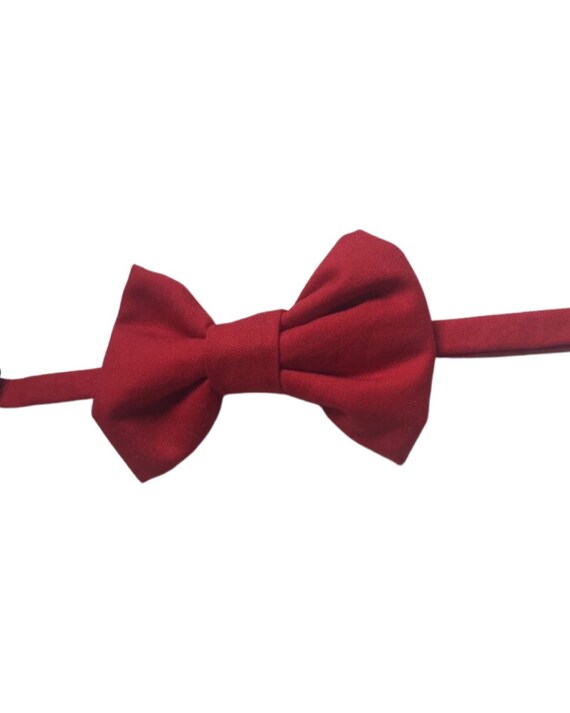 Crimson bow tie, Marsala red bow tie for men, wedding bow tie, groom bow tie, groomsmen bow tie, ringbearer bow tie, marsala boy's bow t