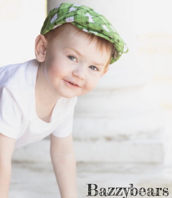 Argyle Green Linen Summer Flat Cap, Peaky Blinders Hat, Baker Boy Leather Hat,Irish flat cap, Gatsby Hat, Summer Men Hat, Christmas flat cap