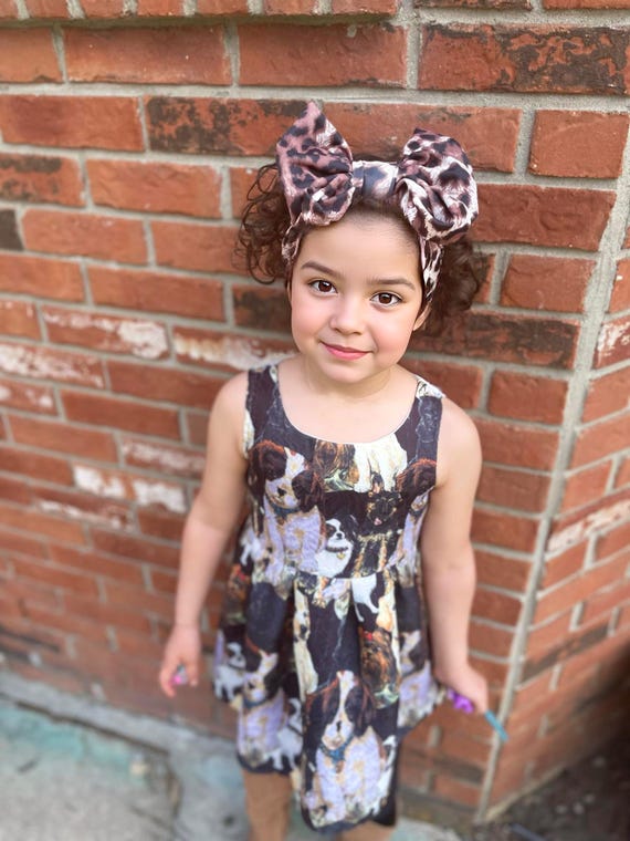 Leopard Print Fabric Bow | Fabric Bow | Baby Bow | Toddler Bow | Baby Headband | Hair Bow | Girls Hair Bow | Leopard Hair Bow | Leopard Bow