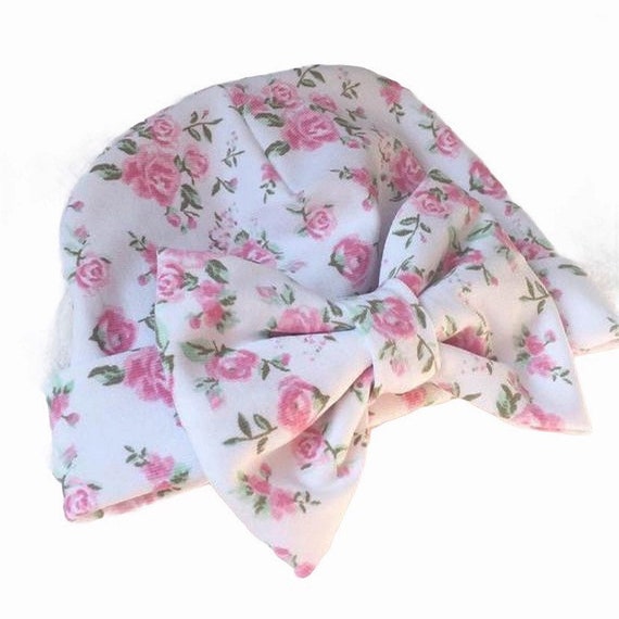 Baby girl, newborn hospital hat, newborn hat, newborn hats baby pink girls hospital beanie cap pink rose