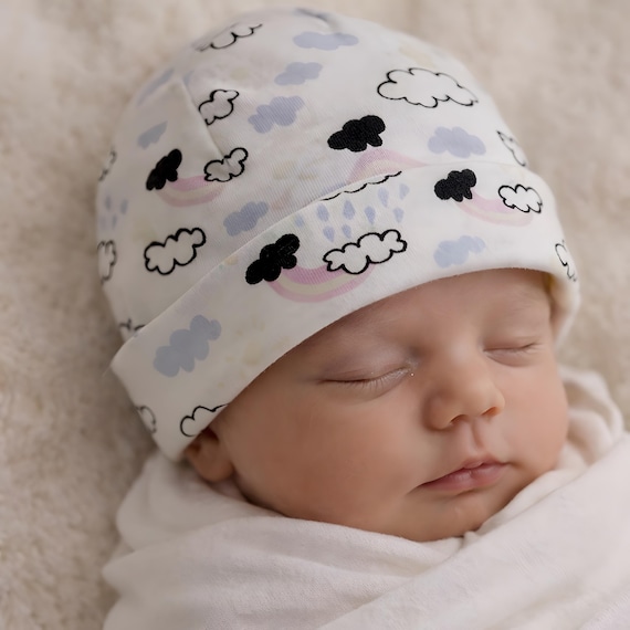 Rainbow Baby Hat, Beanie Hat, Rainbow baby Hat, Sunshine Hat, Color changing, Newborn Hat, Toddler Hat, Slouchy Knot Hat, Toque, Baby Toque