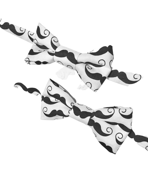 Boy Bow Tie, Black white bow tie, Moustache, Baby Boy Bow Tie, Bowties, Bow Tie, Boys Bow Tie, black Moustaches, Boy, Tie, Bowtie for Boys