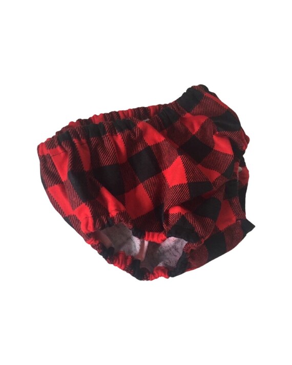 Baby Buffalo Plaid Diaper Cover, Baby Diaper Cover, Woodlands Theme Diaper Cover, Red and Black Check Diaper Cover, lumberjack bloomers