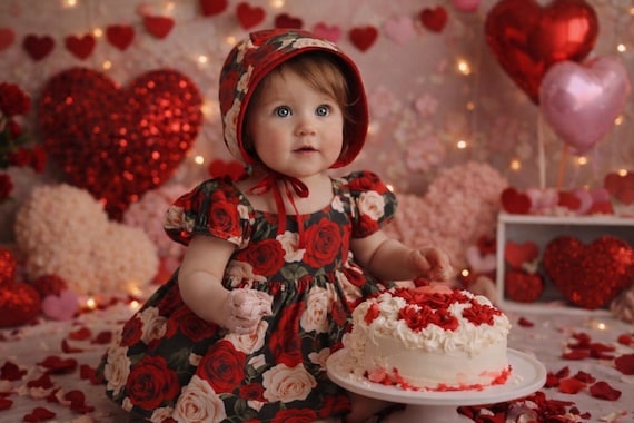 Linen Sun Bonnet, Red Baby Bonnet, Toddler Sun Bonnet, Linen Bonnet Baby Girl