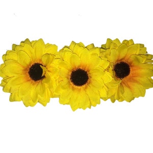 Sunflower headband, sunflower crown, Fall flower headband/crown, Fall photo shoot, wedding girl accessories, rustic wedding, felt sunflower
