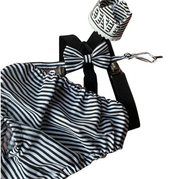 1st Birthday boy cake smash Outfit Bow tie bloomers Suspenders halloween cake smash, boy outfit,bloomers,diaper cover, stripes cake smash