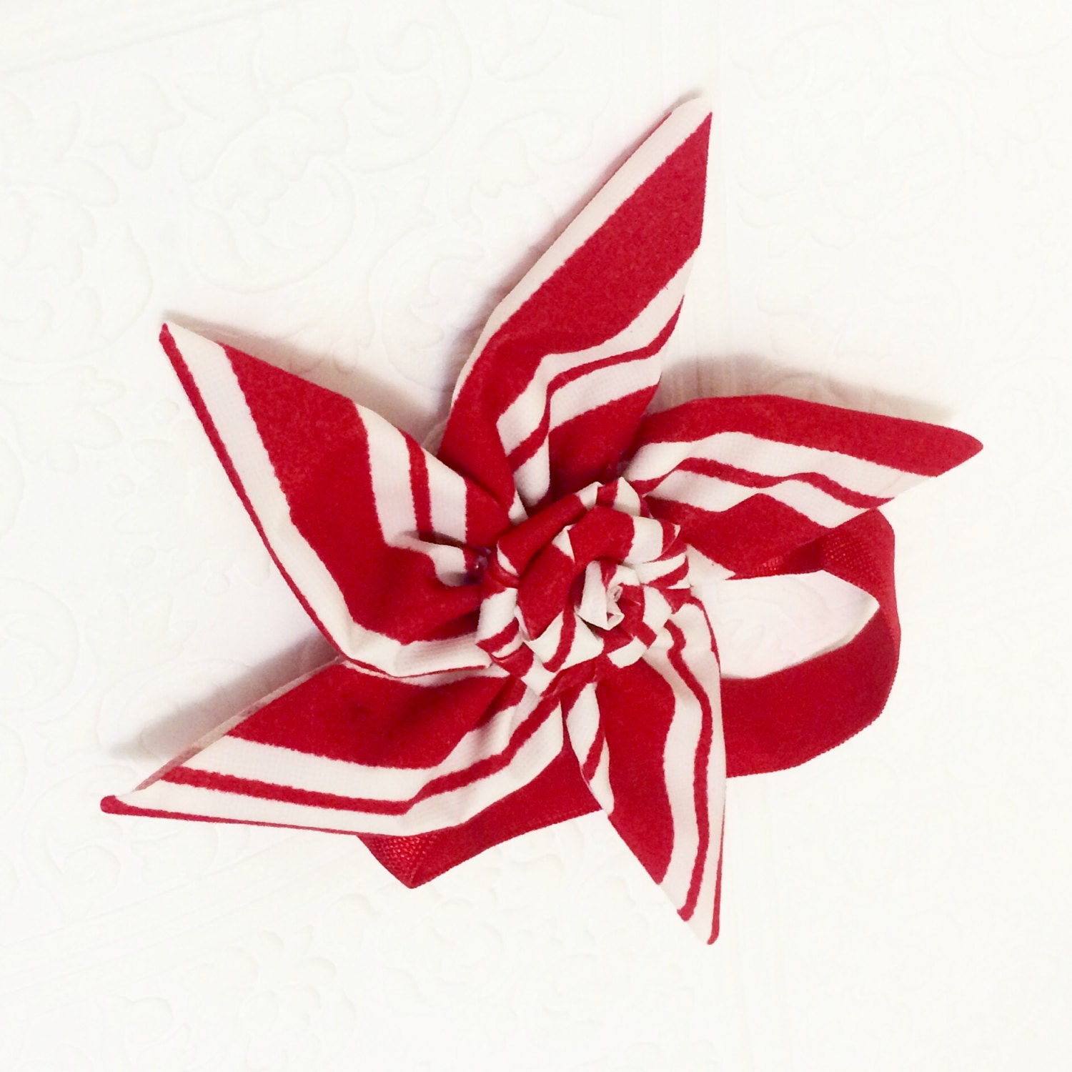 Candy cane baby headband, candy baby headband, red swirl baby headband