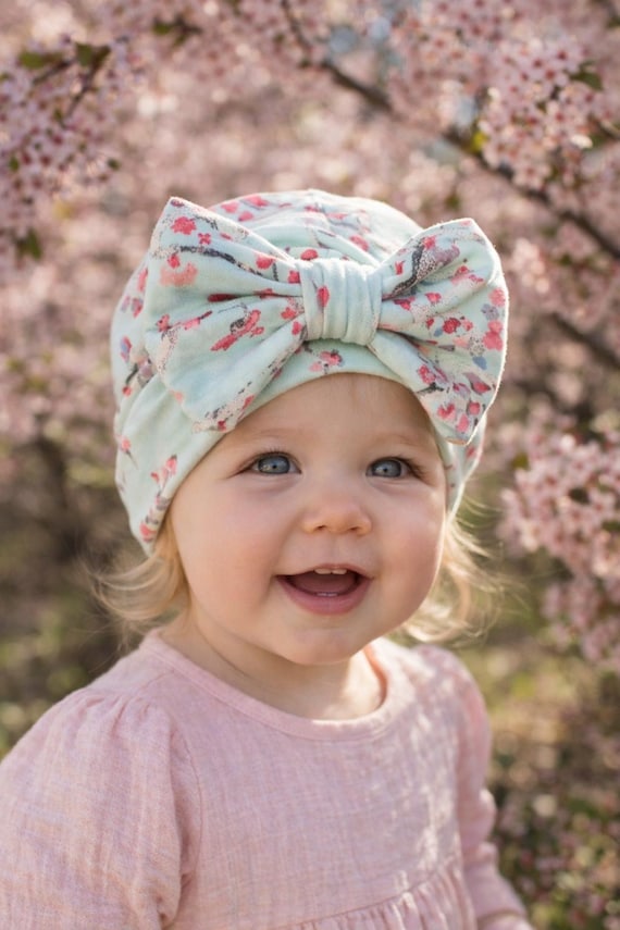 Baby girl, newborn hospital hat, newborn hat, newborn hats baby pink girls hospital beanie cap pink flower