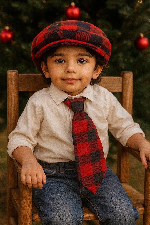 Red Black Plaid Buffalo Check Necktie, Bow Tie or Pocket Square Buffalo Plaid Necktie Lumberjack Tie Christmas Tie Groomsman Wedding