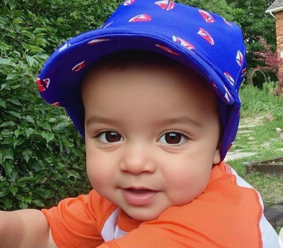 Sun Hat for Kid,Summer Hat for Kid Toddler Baby,Beach Hat for Kid Toddler Baby,Swim Hat for Kid Toddler Kid, Nautical Sailboat Ship