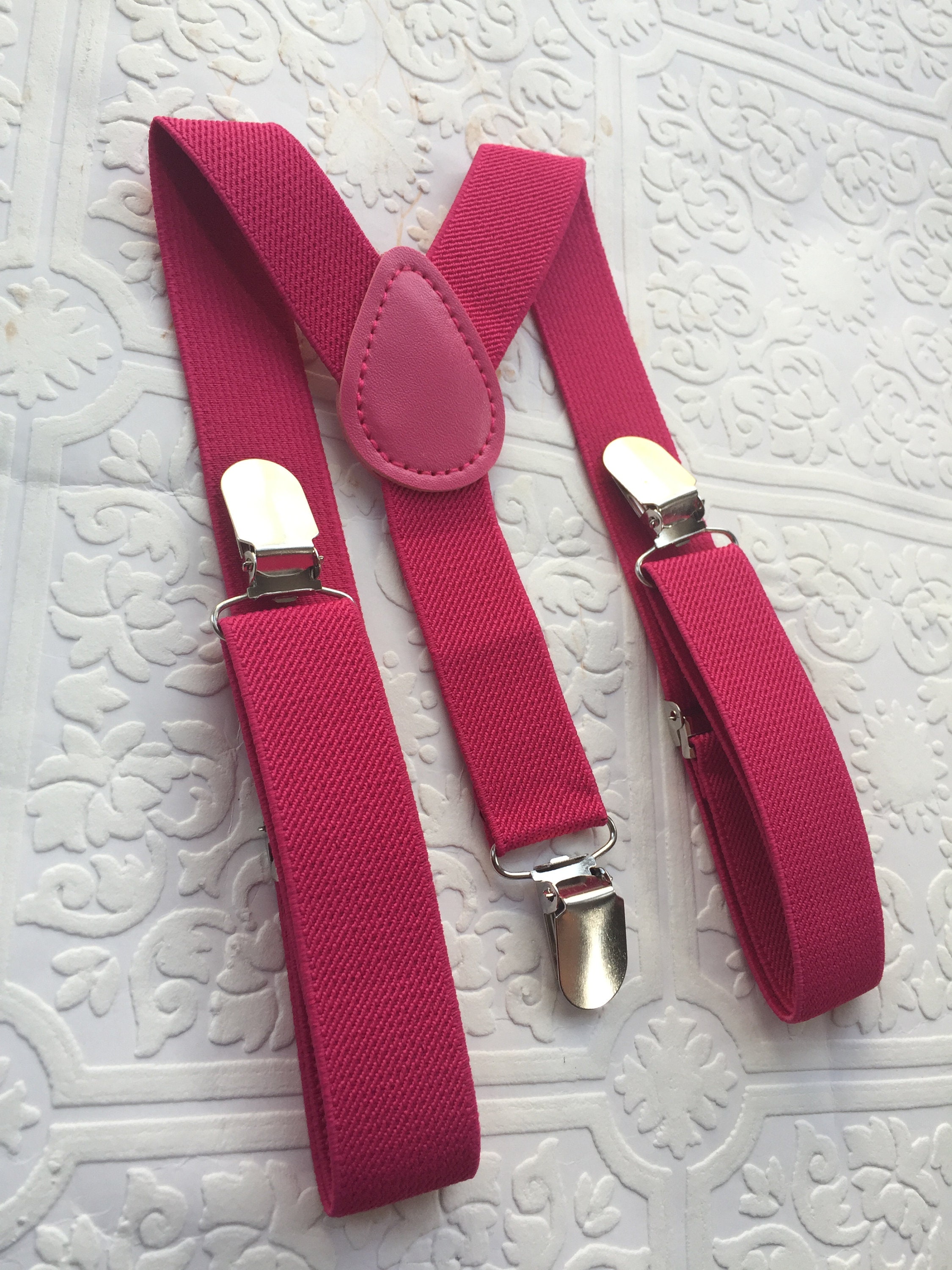 Pink suspenders, boy suspenders, baby suspenders, pink baby suspenders