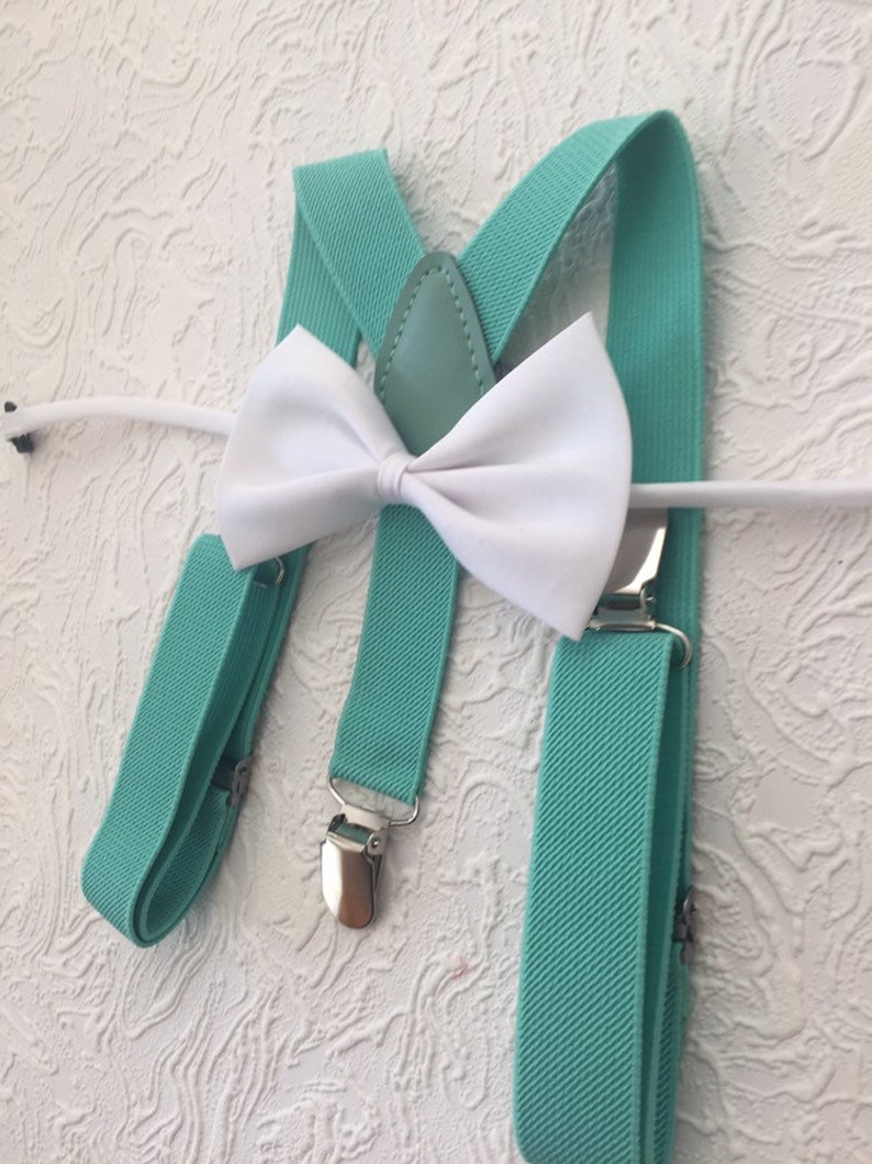 white bowtie mint suspender mint suspenders mint wedding mint GREEN suspenders white bow tie mint suspenders bowtie,mint suspenders