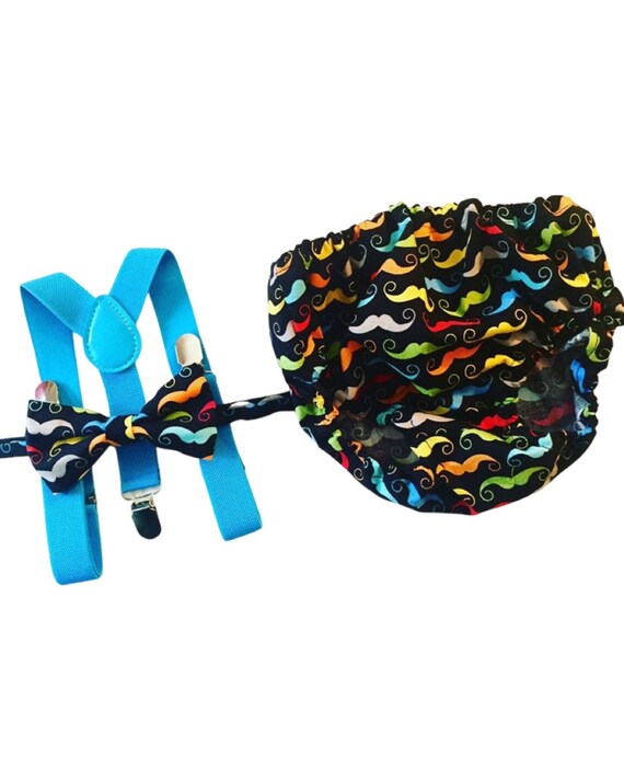 Little man 1st birthday outfit, 1st birthday cake smash outfit, mustache cake smash outfit, mustache tie and diaper cover, boy cake smash