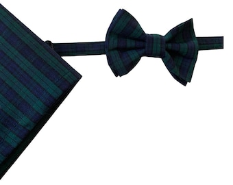 Papillon a treccia verde & blu, papillon a treccia verde, papillon verde del ragazzo, papillon del ragazzo, papillon per bambini, papillon per bambini, papillon natalizio