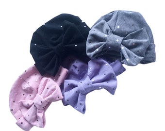 Cappello ospedale neonato, cappello bambina, neonato, cappello neonato, cappello ospedale, cappello neonato, regalo doccia per bambini, cappello a prua per bambini,