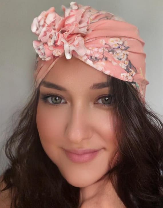 Baby Turban Hat, Baby Girl Turban, FLOWER Baby Turban,Baby Stretchy Hat, Baby Turban Headband, Infant Hat, Newborn Turban, Baby Headbands