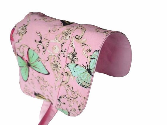 Pink Cotton Baby Bonnet, Country Bonnet, New Born Bonnet, Baby Sun Bonnet, Summer Bonnet, Toddler Bonnet, Baby Hat, Bonnet Chapeau