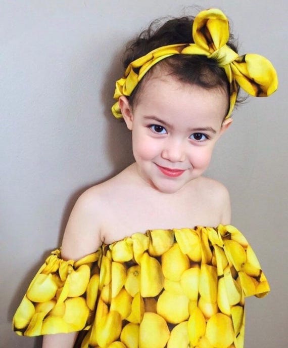 Lemon hair bow, lemonade Drop cutie, Lemonade headband, freshly squeezed, Lemonade birthday party, photo prop, Fruit headwrap, yellow baby