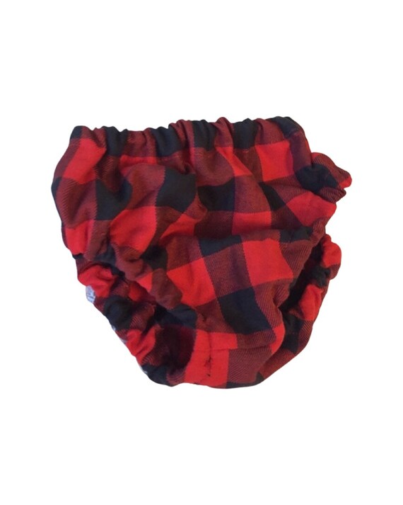 Baby Buffalo Plaid Diaper Cover, Baby Diaper Cover, Woodlands Theme Diaper Cover, Red and Black Check Diaper Cover, lumberjack bloomers