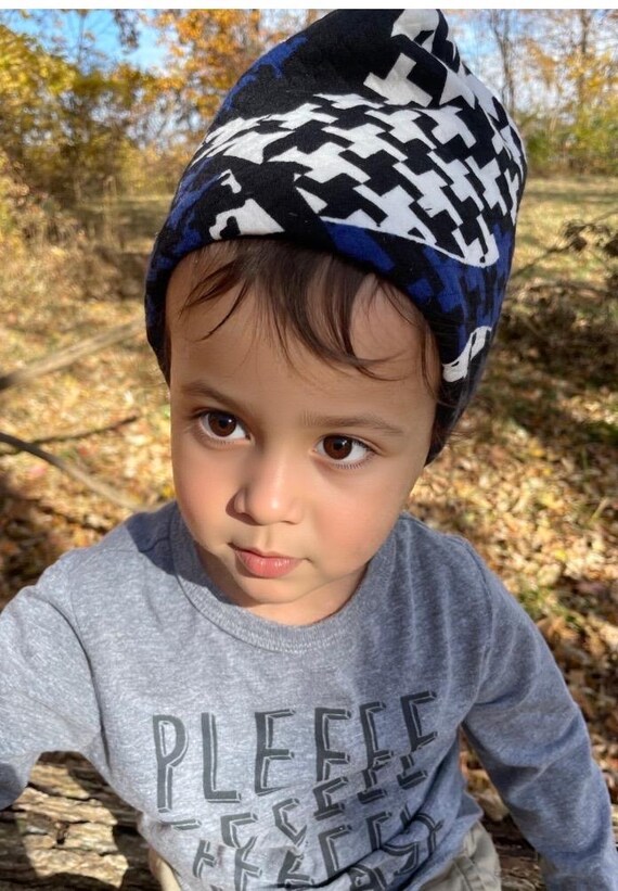 Beanie Hat. Slouchy beanie. Toddler beanie. Toque. Houndstooth hat