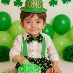 Boy Cake Smash Outfit, Cake Smash Set, St. Patrick’s Day Cake Smash, Lucky One Cake Smash, Irish 1st Birthday, Boy 1st Birthday