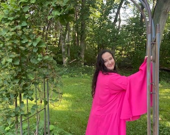 Women's Boho Kimono Duster, Light weight Crepe Stylish Long Duster, Open Kimono Cardigan, Plus Size Kimono Duster