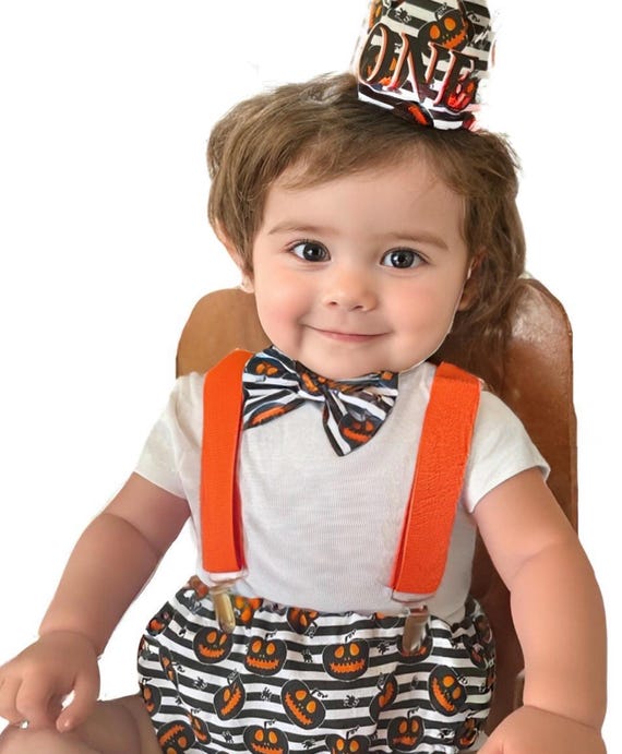 1st Birthday boy cake smash Outfit Bow tie bloomers pumpkin halloween cake smash, boy outfit,bloomers,diaper cover, stripes cake smash,