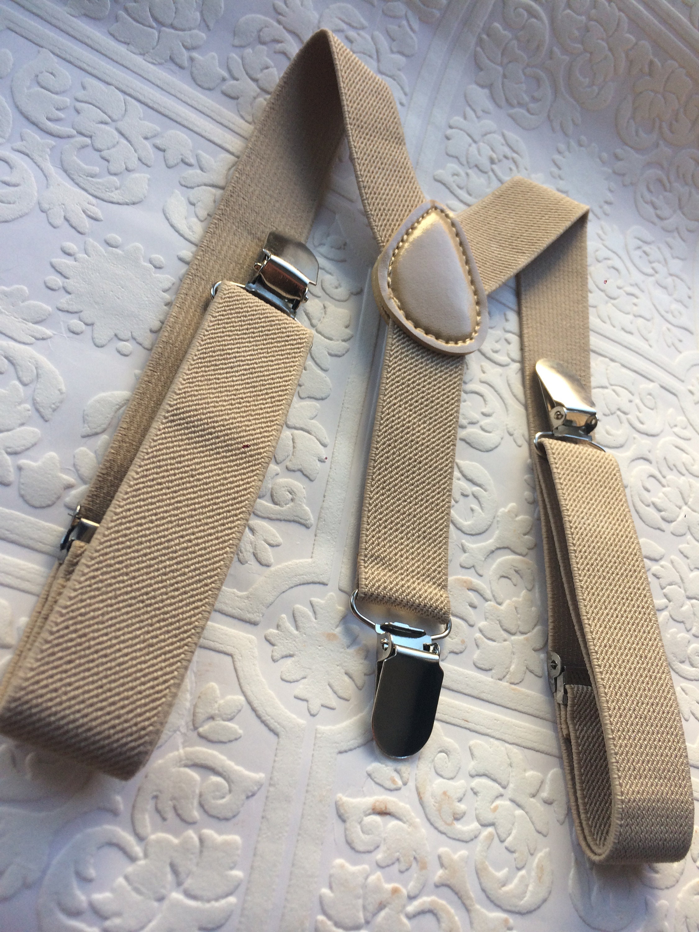 Baby suspenders beige baby suspenders toddler suspenders Etsy