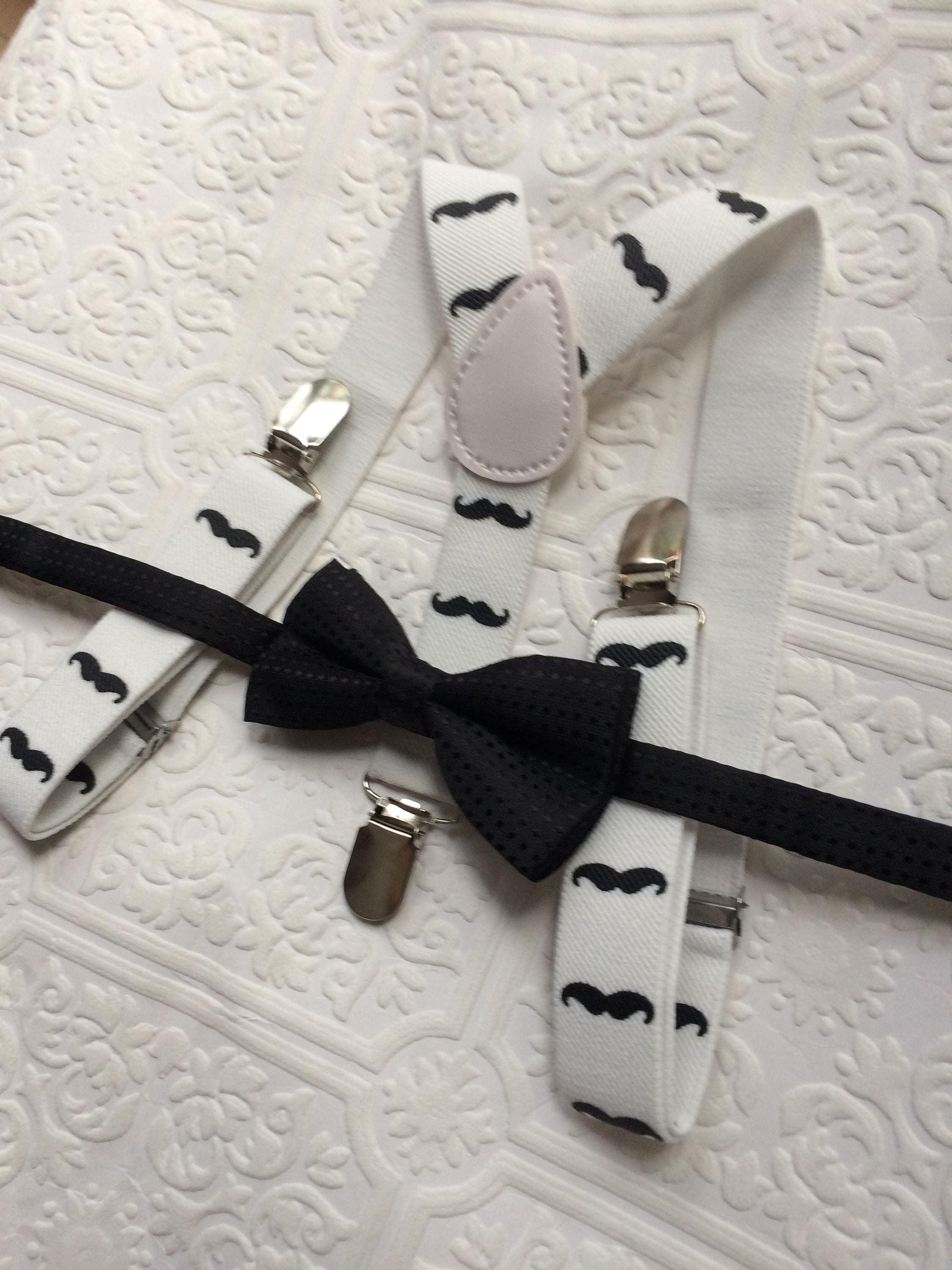 Movember baby suspenders, baby suspenders set, toddler suspenders