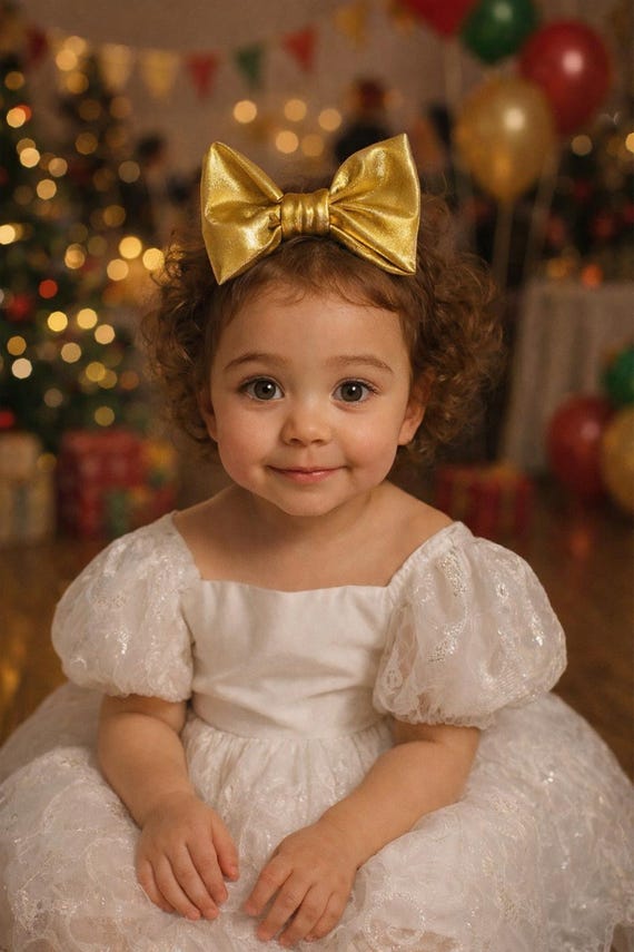 Gold bow headband. Metallic gold bow. Gold bow hairclip. Gold headband.  Silver bow.  Pink bow. Red bow.  Christmas bow.  Christmas headband