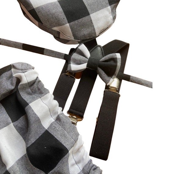 First Birthday Cake Smash Outfit Racing car White Black plaid racing Car checkered Diaper Cover bow Tie for Baby Boy halloween cake smash