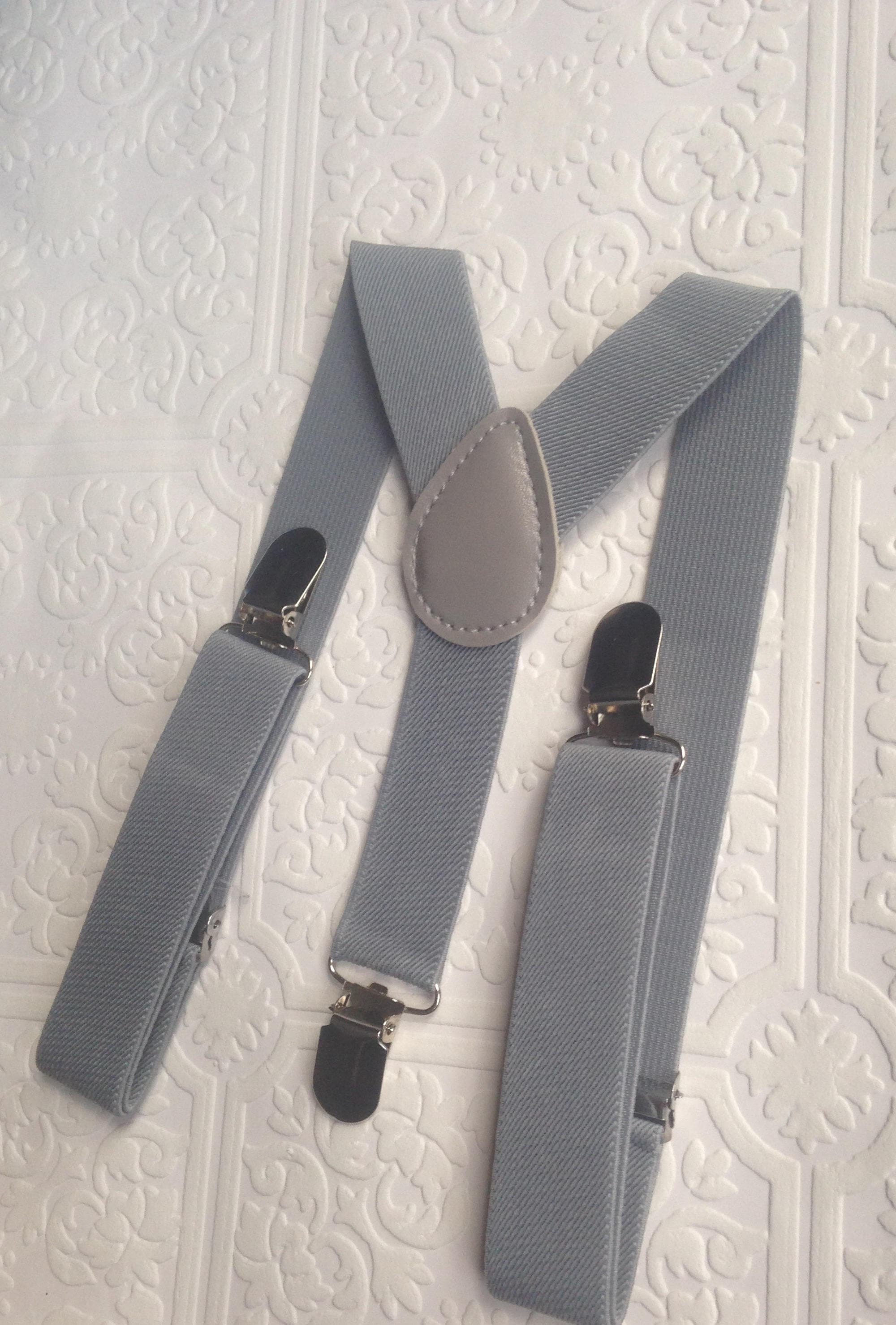Gray suspenders, baby boy suspenders, suspenders, toddler suspenders