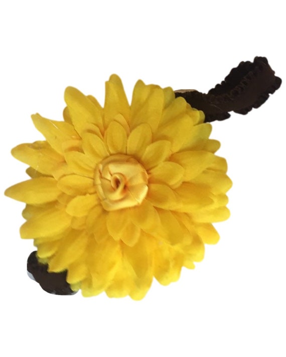 Sunflower Headband - Yellow Headband - Baby Headband - Newborn Headbands - Girls Headband - Flower Girl Headband
