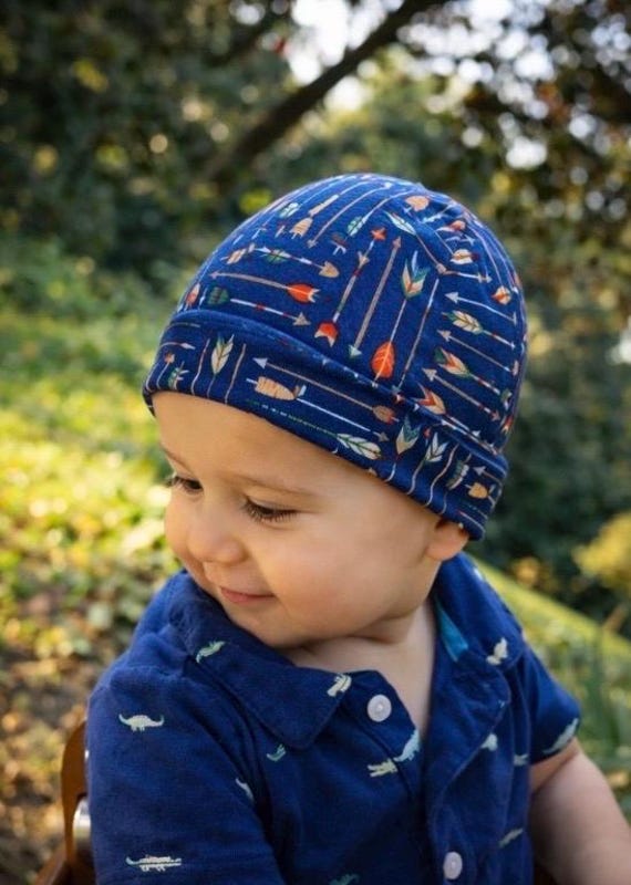 Arrow Child Beanie | Child Hats | Bamboo Cotton | Warm Baby Winter Toque | Wild one Baby Hat | Baby Boy Hat | boy Newborn Hat