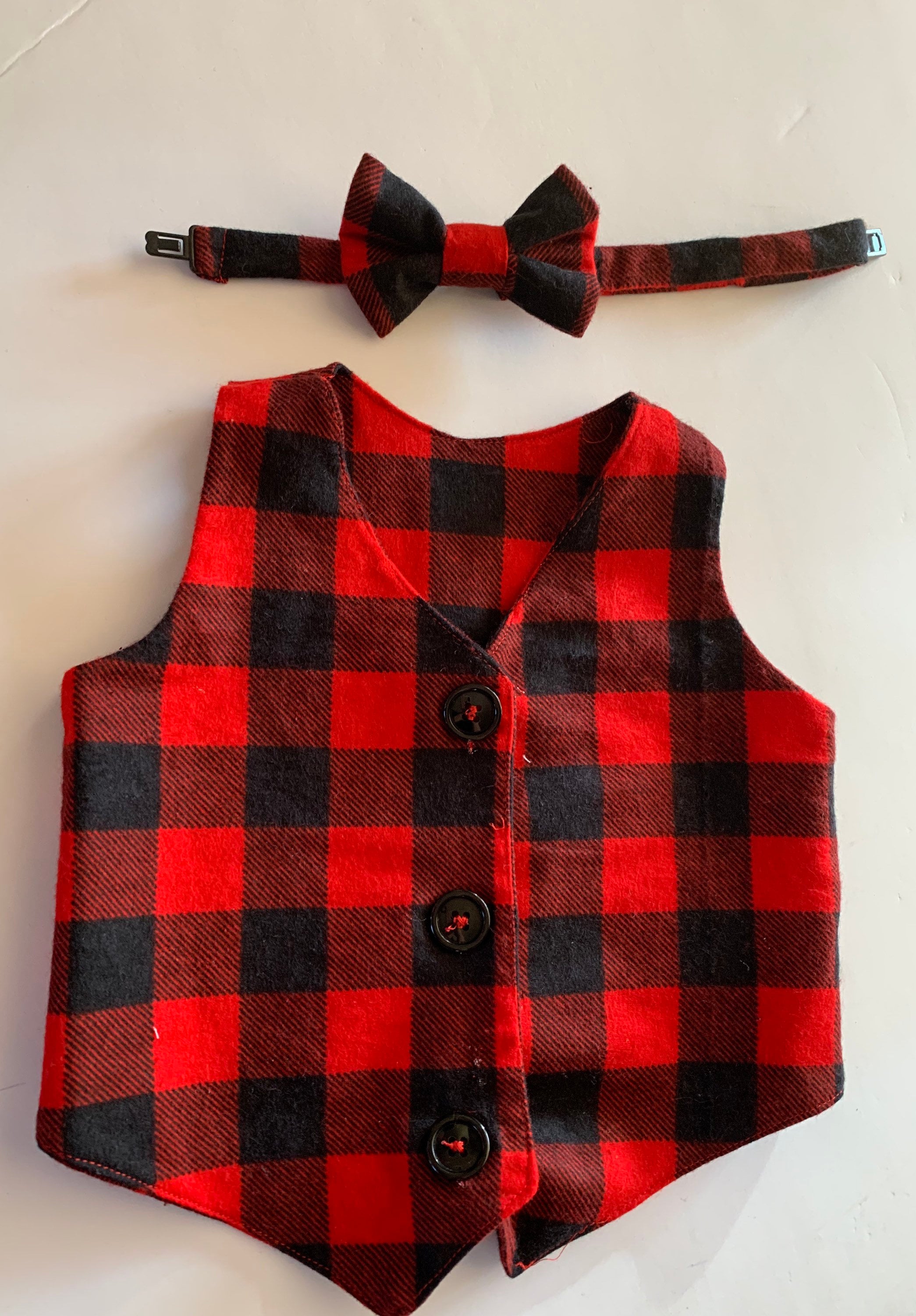 Boys Red Vest and Bow Tie Toddler Boy Vest Baby Boy Bow Tie Etsy