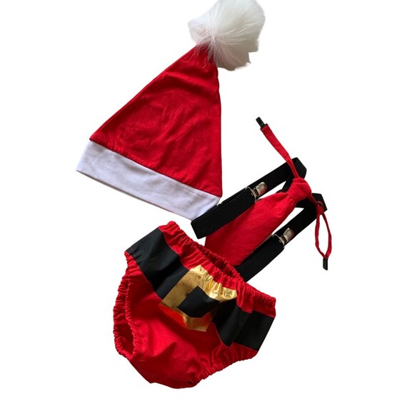 Christmas /thanksgiving cake smash, bowtie suspenders and diaper cover, Christmas 1st birthday outfit, boy christmas 1st birthday outfit