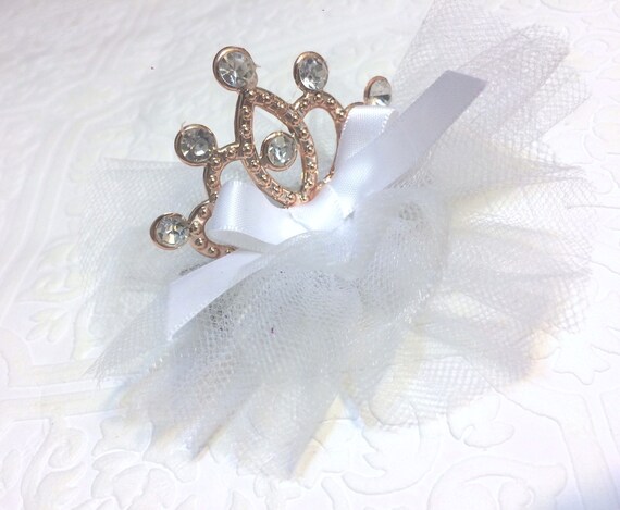 White tiara, white crown, tiara, crown, baby tiara, baby crown, baptism tiara, baptism crown, photography prop, baby prop, tulle tiara