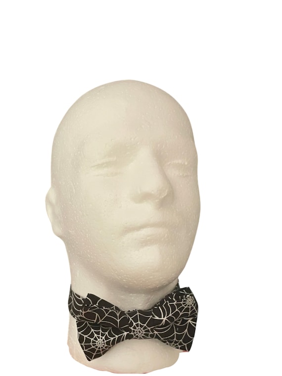 Halloween Black Spider Web Bow Tie, halloween bow ties, black halloween bow ties, black bow ties, little boys bow ties, mens bow ties