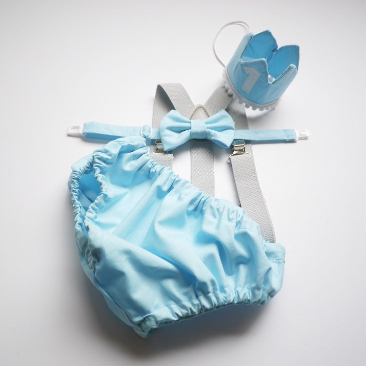baby blue cake smash outfit