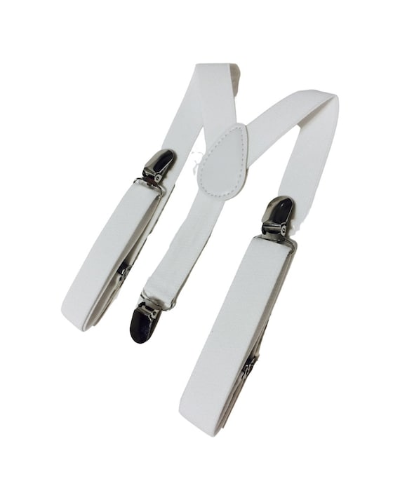 White suspenders, baby boy suspenders, suspenders, toddler suspenders, baby suspenders, white boy suspenders, classic white suspenders