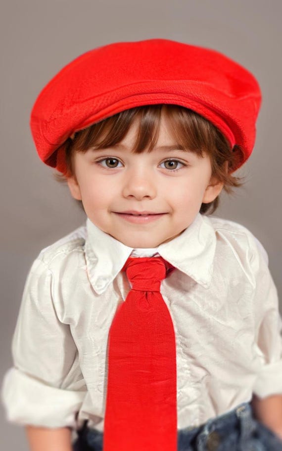 Red Neck Tie --- PERFECT for Christmas, Valentine's Day, Cake Smash, Birthday, Super Hero Outfit, Toddler, Boys, Adult Men