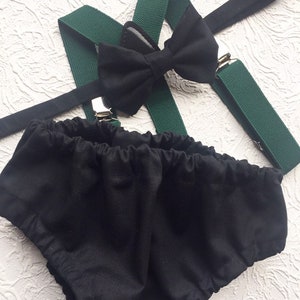 Cake Smash Boy Outfit, Birthday Boy, Black Diaper Cover, Bowtie, Suspender, First Birthday Boy, Boys 1st Birthday