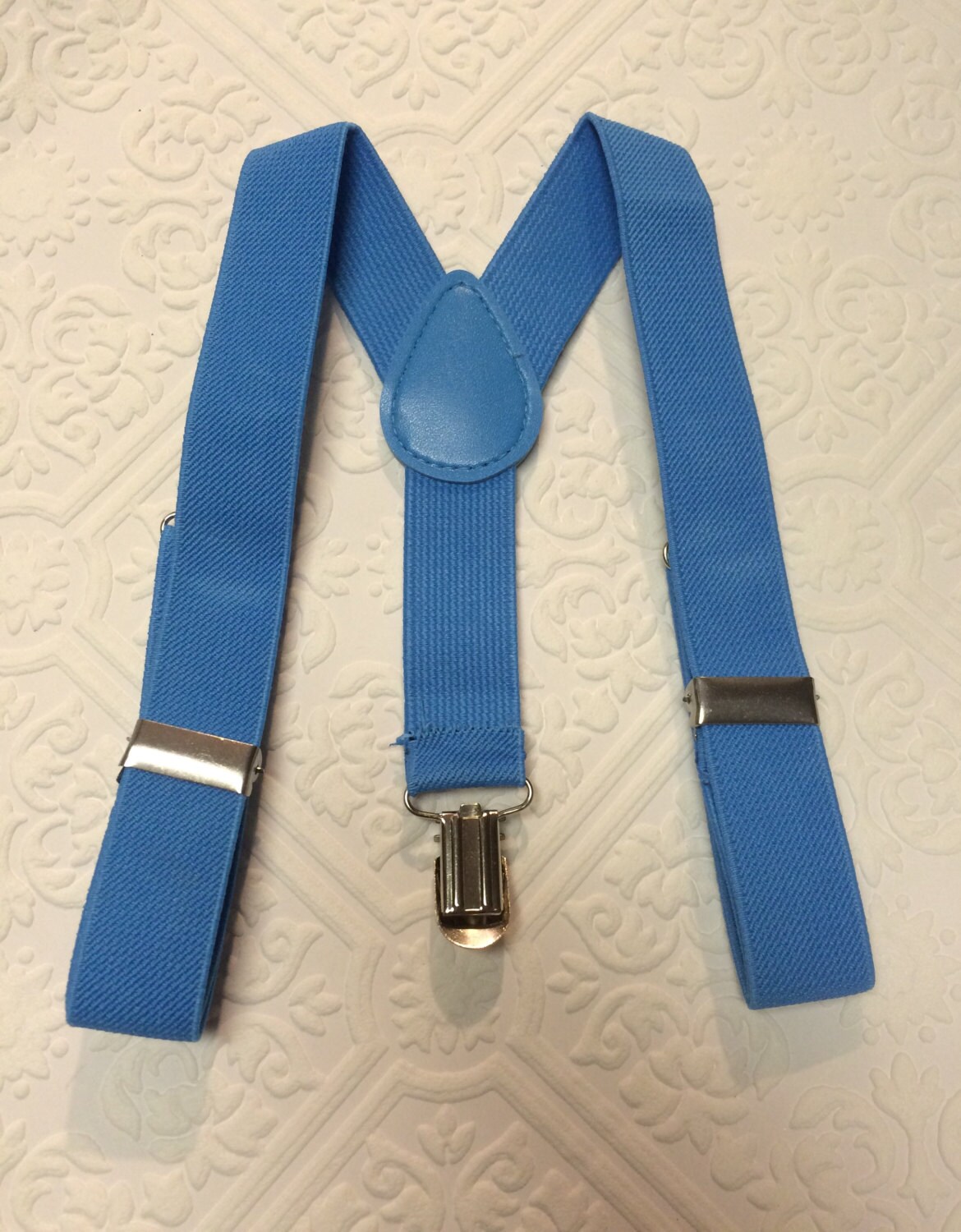 Baby suspenders, light blue baby suspenders, toddler suspenders, blue