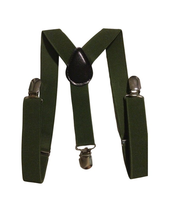 Green Suspenders, Toddler Suspenders, Kids Suspenders, Wedding Suspenders, Boys Suspenders, Baby Suspenders, Ring Bearer Outfit, Page Boy